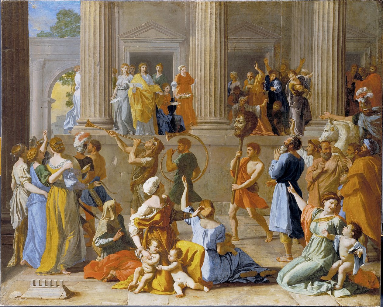 The Triumph of David av Nicolas Poussin