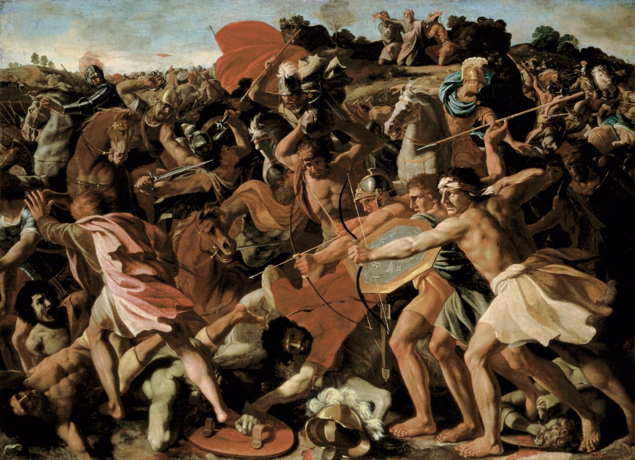 Josuas seger över amalekiterna, 1625-6 av Nicolas Poussin