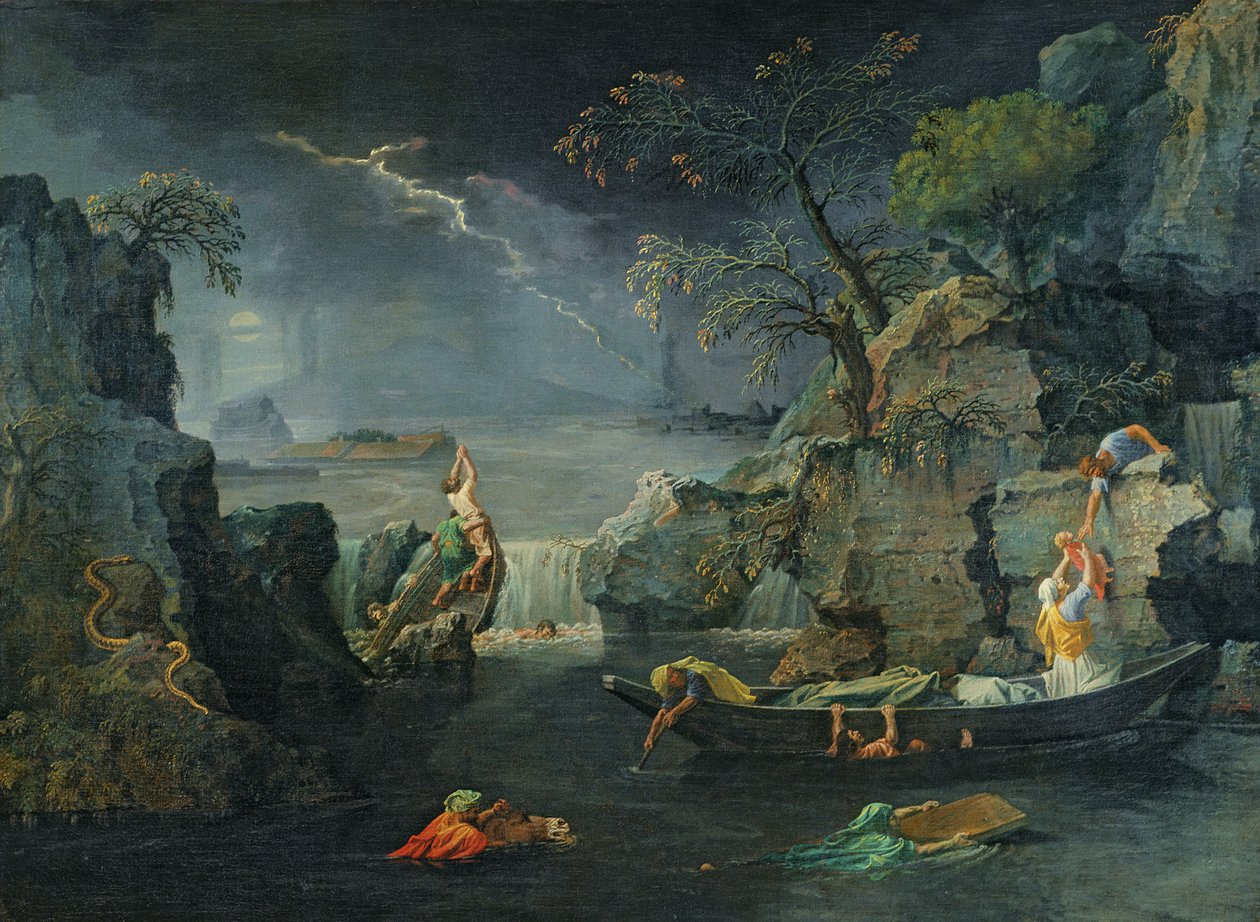 Vintern, eller syndafloden, 1660-64 av Nicolas Poussin