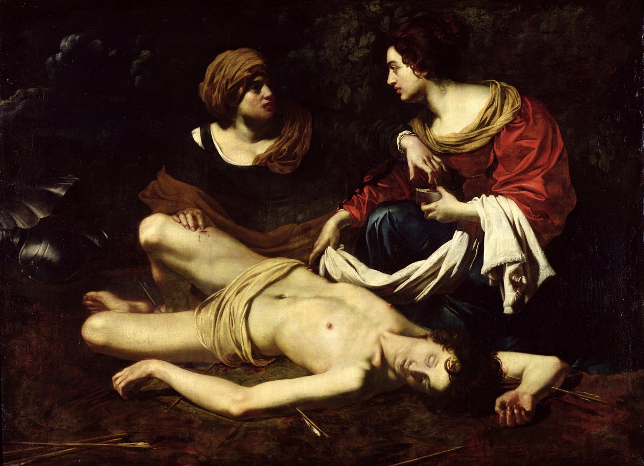 St. Sebastian Vårdad av St. Irene av Nicolas Regnier