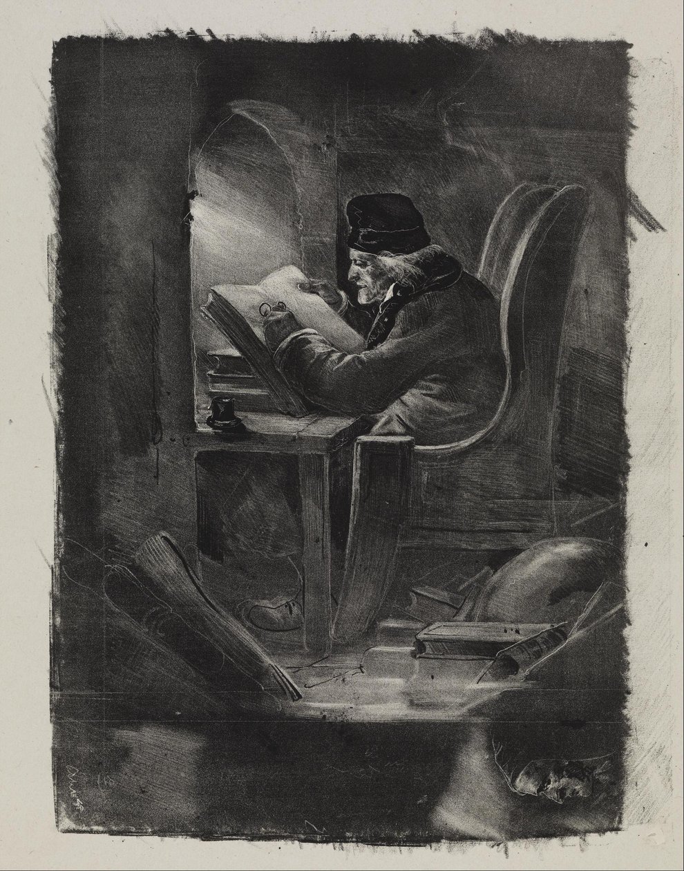 Essai à la manière noire (Un Géographe) av Nicolas Toussaint Charlet