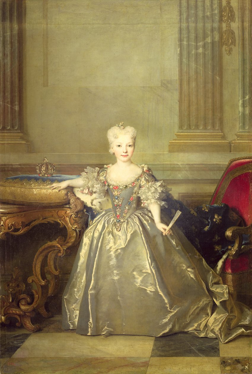 Infanta Maria Ana Victoria de Borbón, 1724 av Nicolas de Largillière