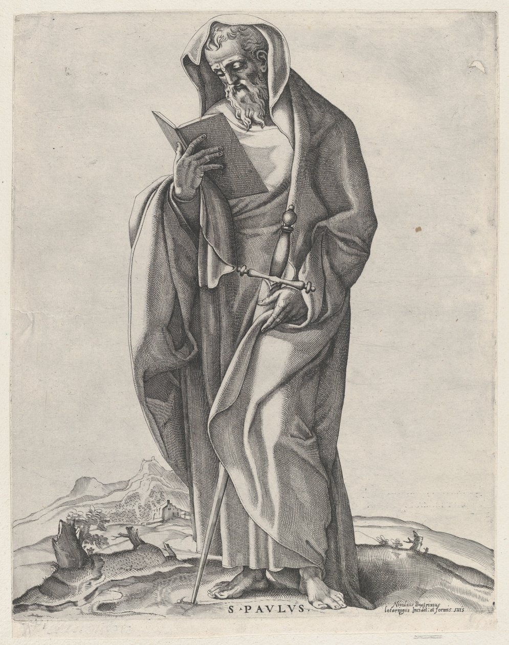 En gammal man Saint Paul, 1530-66., 1530-66. av Nicolas Beatrizet