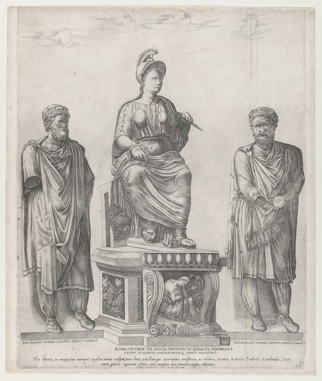 Mirror of Roman Magnificence: Rome Victorious, 1549., 1549. av Nicolas Beatrizet