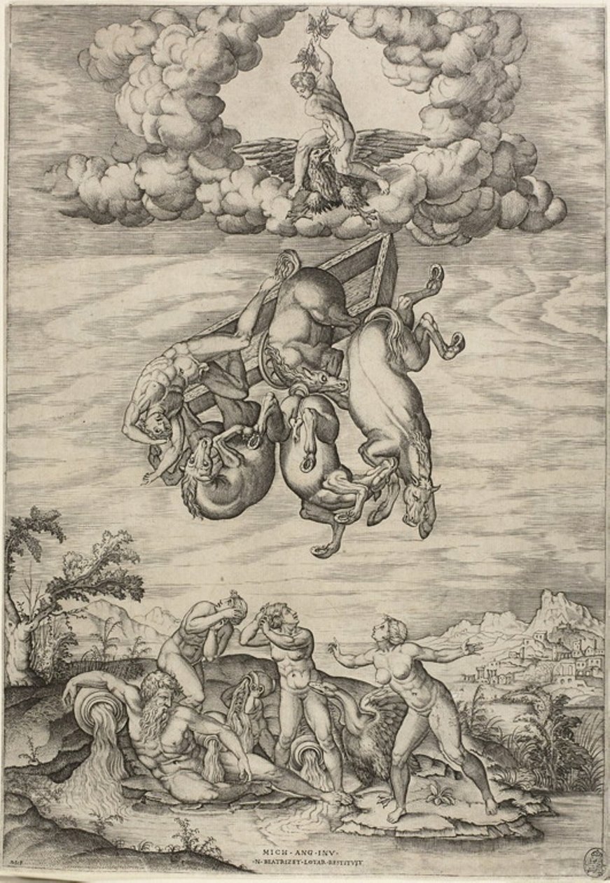 Phaetons fall av Nicolas Beatrizet