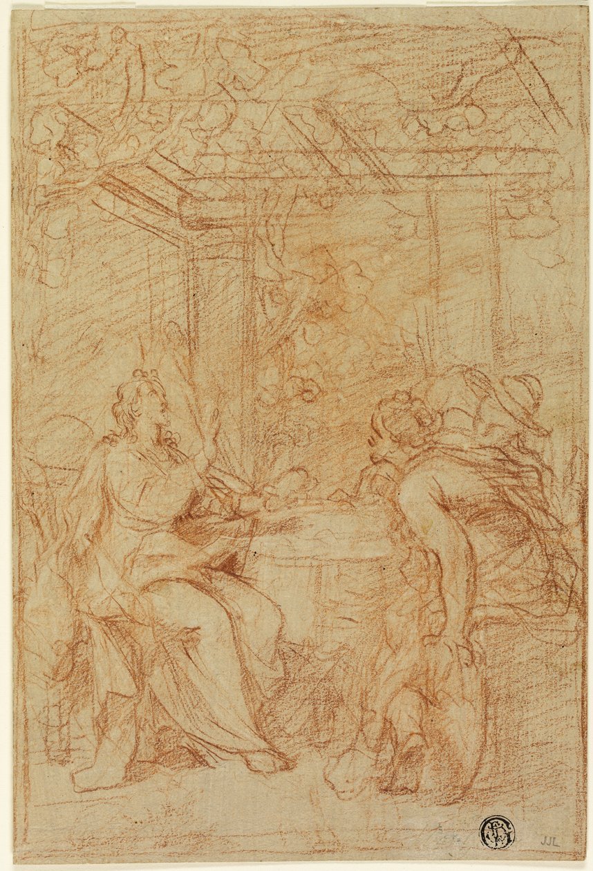 Måltiden vid Emmaus av Nicolas Bertin