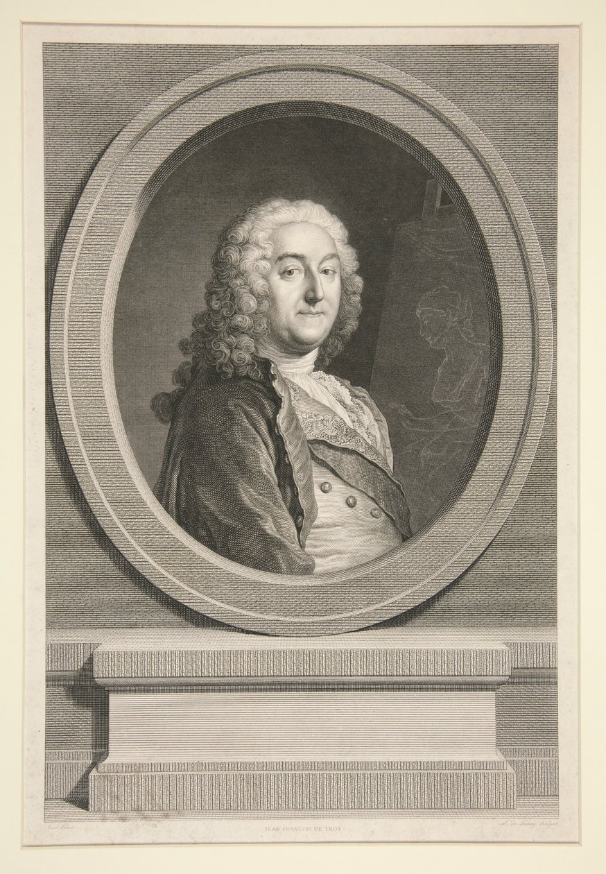Porträtt av Jean-François de Troy av Nicolas Delaunay