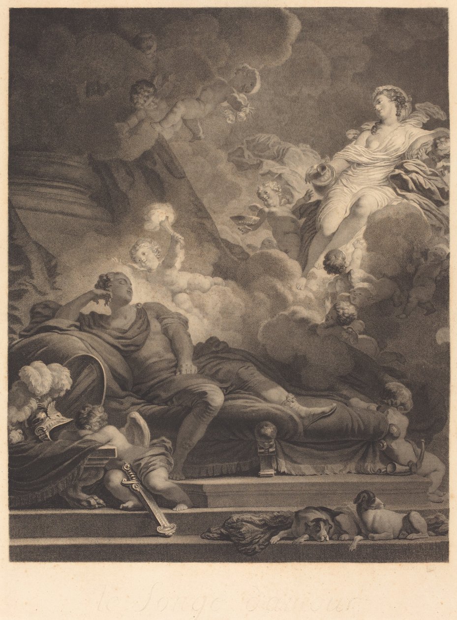 Kärlekens dröm, 1785. av Nicolas Francois Regnault