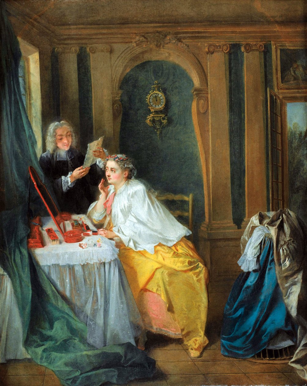 Madame Geoffrin (Marie Therese Rodet Geoffrin av Nicolas Lancret