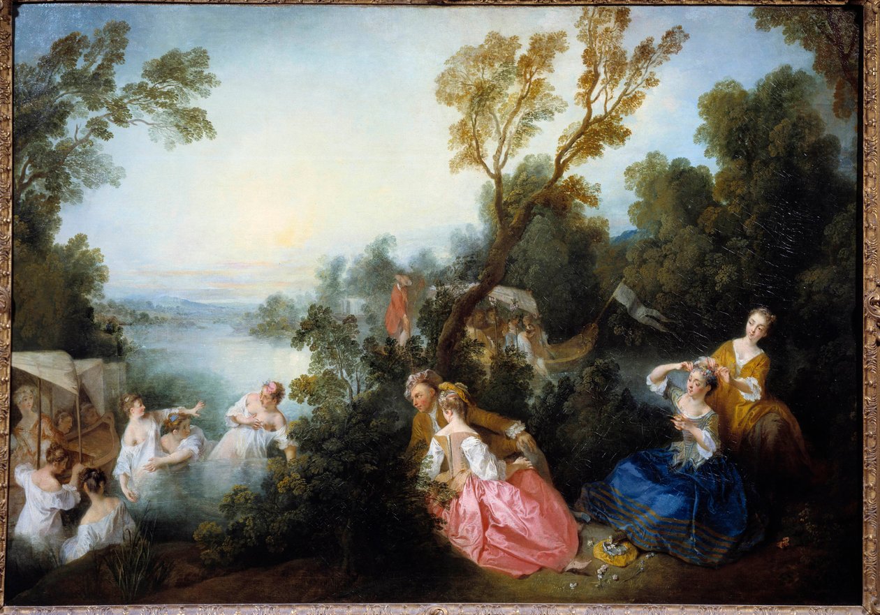 Målning av Nicolas Lancret (1690-1743) av Nicolas Lancret