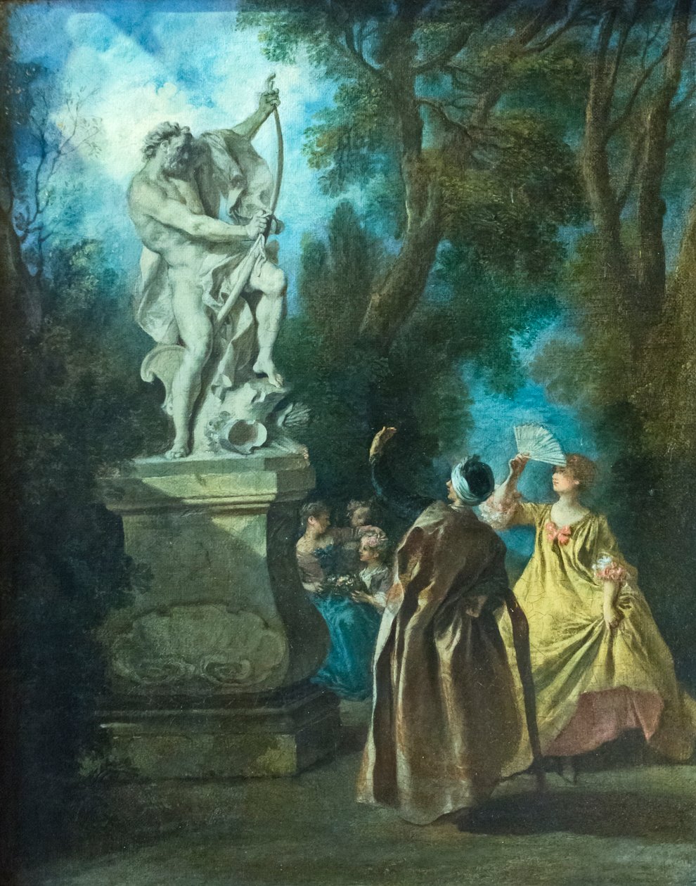 Persern och statyn av Nicolas Lancret