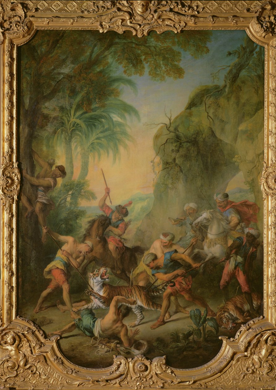 Tigerjakt, 1736 av Nicolas Lancret
