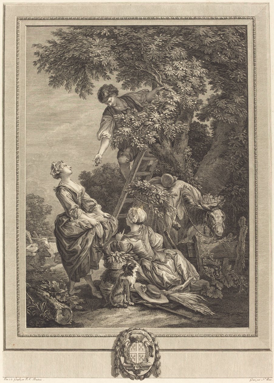 Körsbären av Nicolas Ponce after Pierre Antoine Baudouin