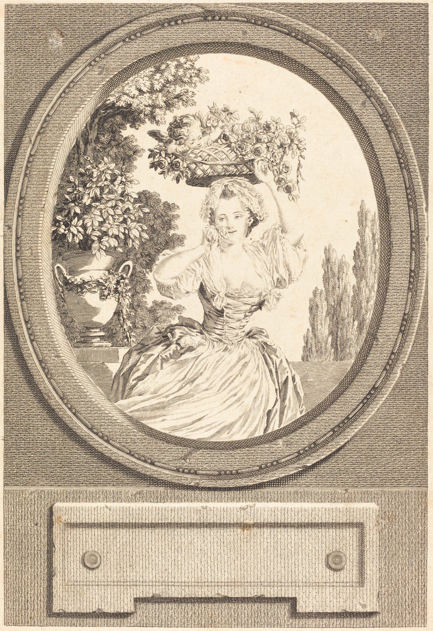 Marton av Nicolas Ponce after Pierre Antoine Baudouin