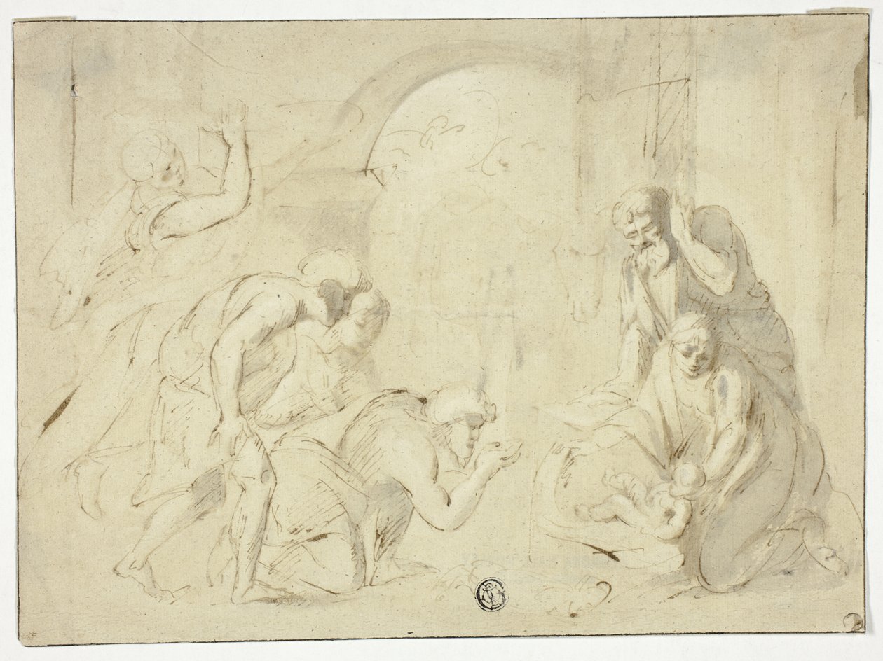 Herdarnas tillbedjan av Nicolas Poussin