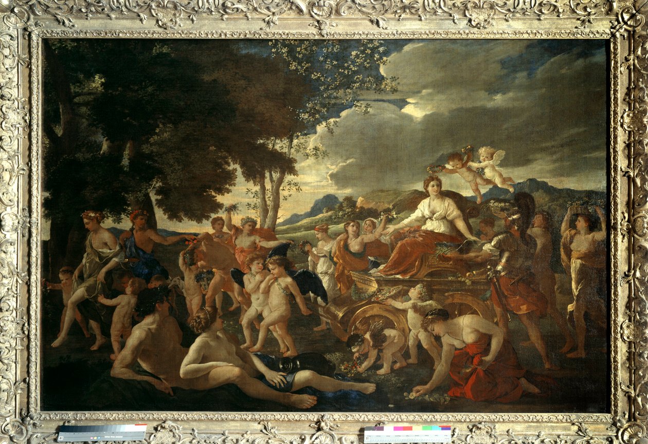 Flores triumf av Nicolas Poussin