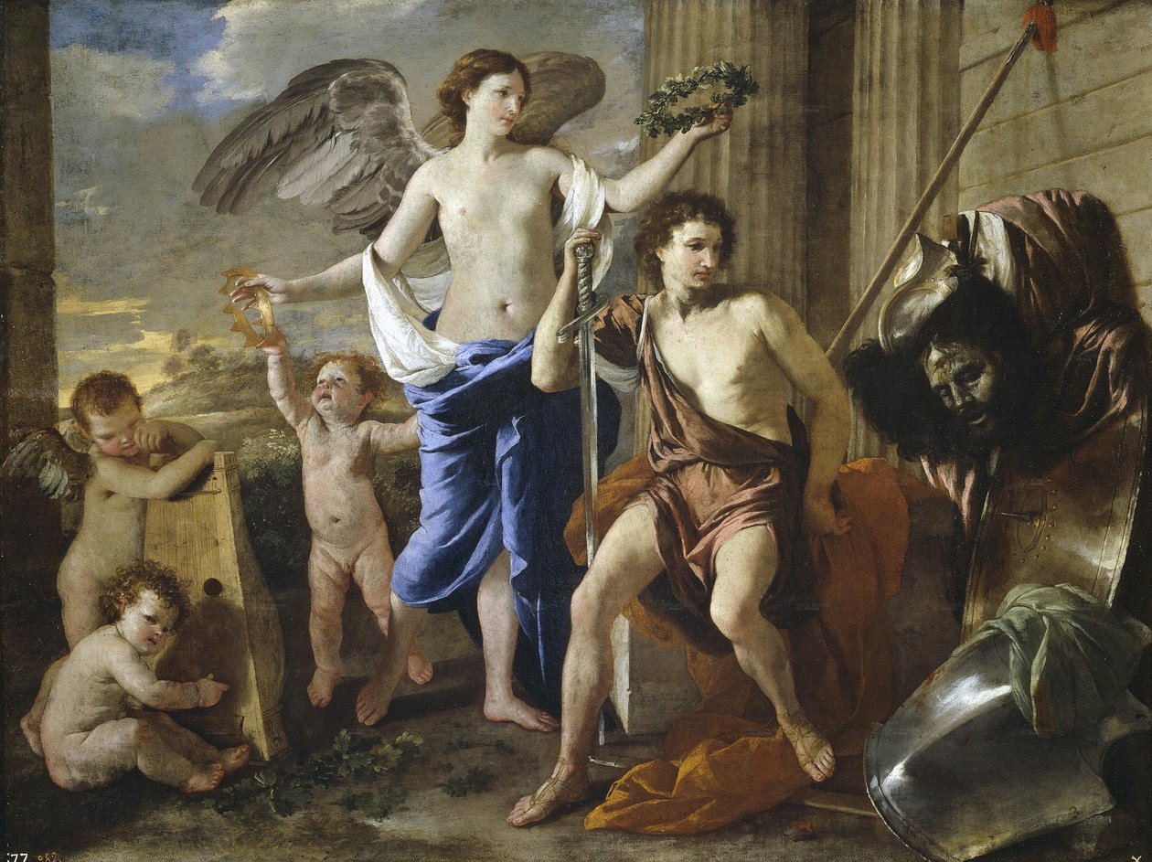 Davids triumf av Nicolas Poussin