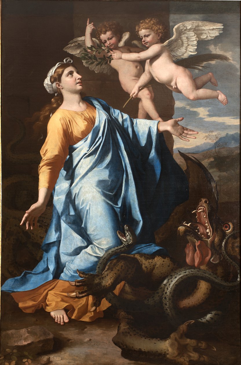 Saint Margaret av Nicolas Poussin
