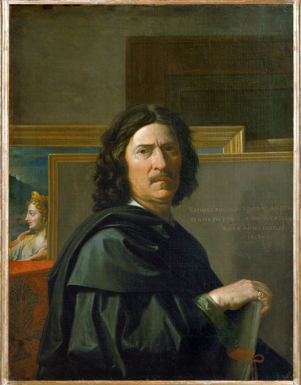 Självporträtt... av Nicolas Poussin