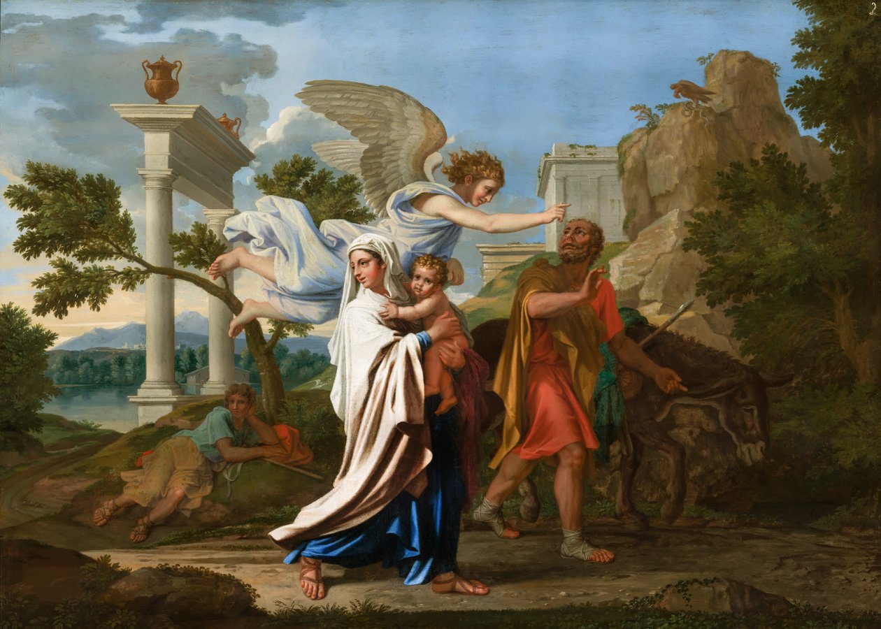 Flygningen till Egypten, ca 1657. av Nicolas Poussin
