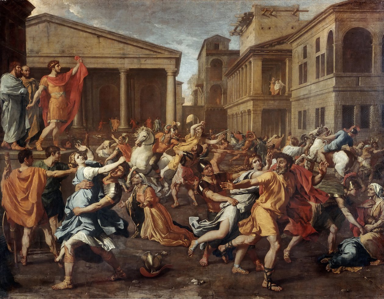 Sabinskvinnornas våldtäkt av Nicolas Poussin