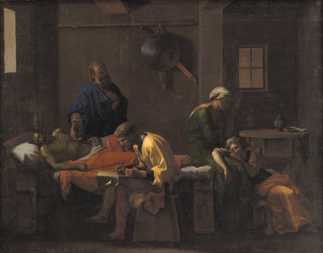 Eudamidas testamente av Nicolas Poussin