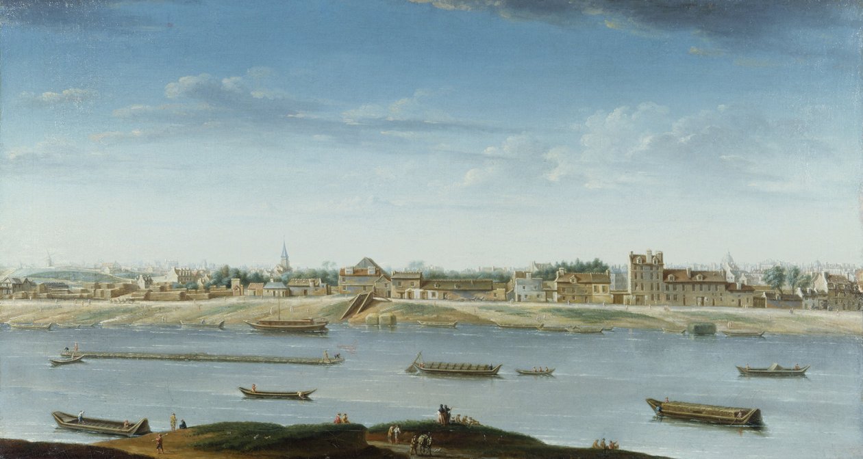 Port Saint-Bernard, sett från Arsenal av Nicolas Raguenet