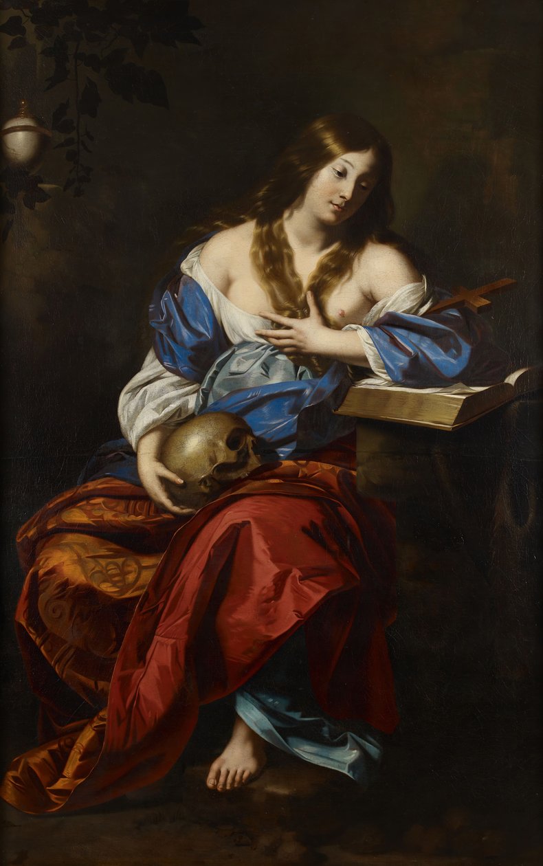 Den ångerfulla Magdalena, 1655-1665. av Nicolas Regnier