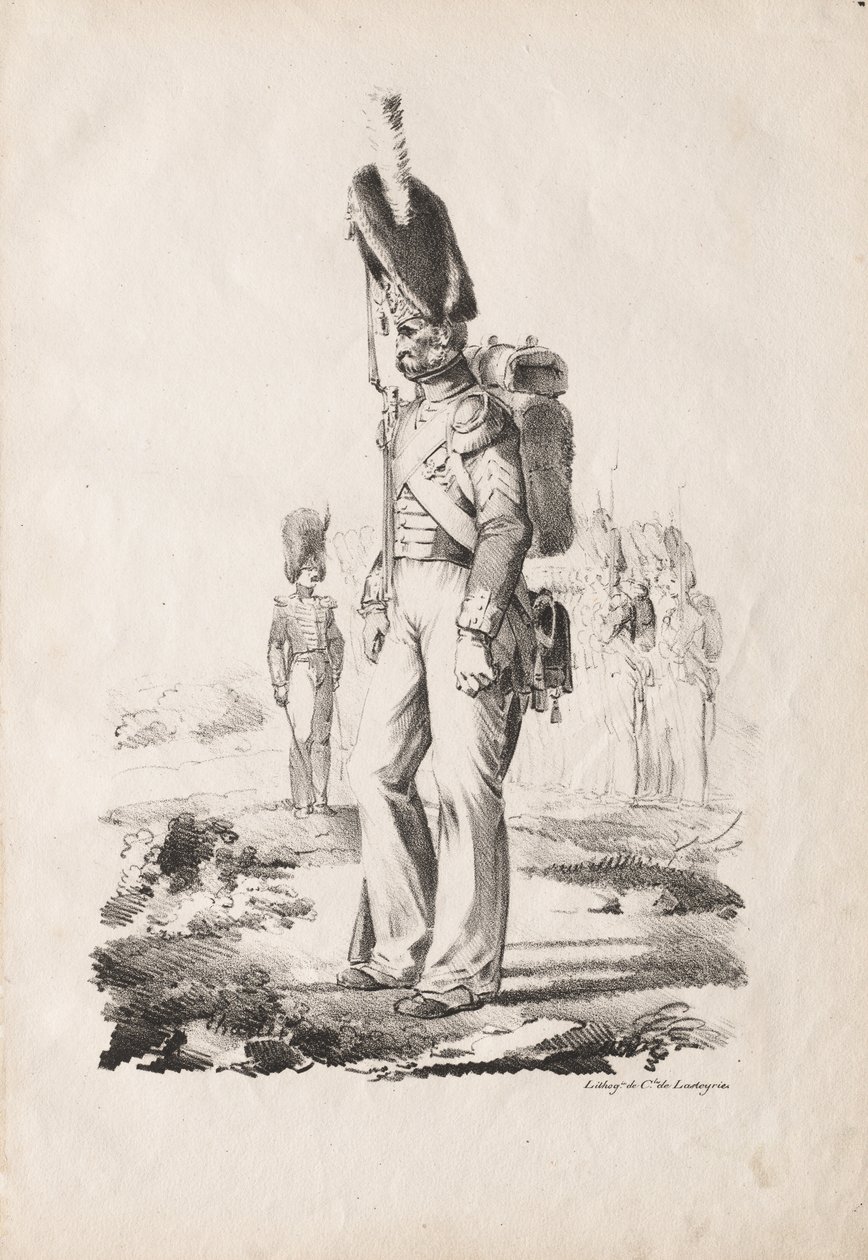 Militärdräkter: Infantry Sargent av Nicolas Toussaint Charlet