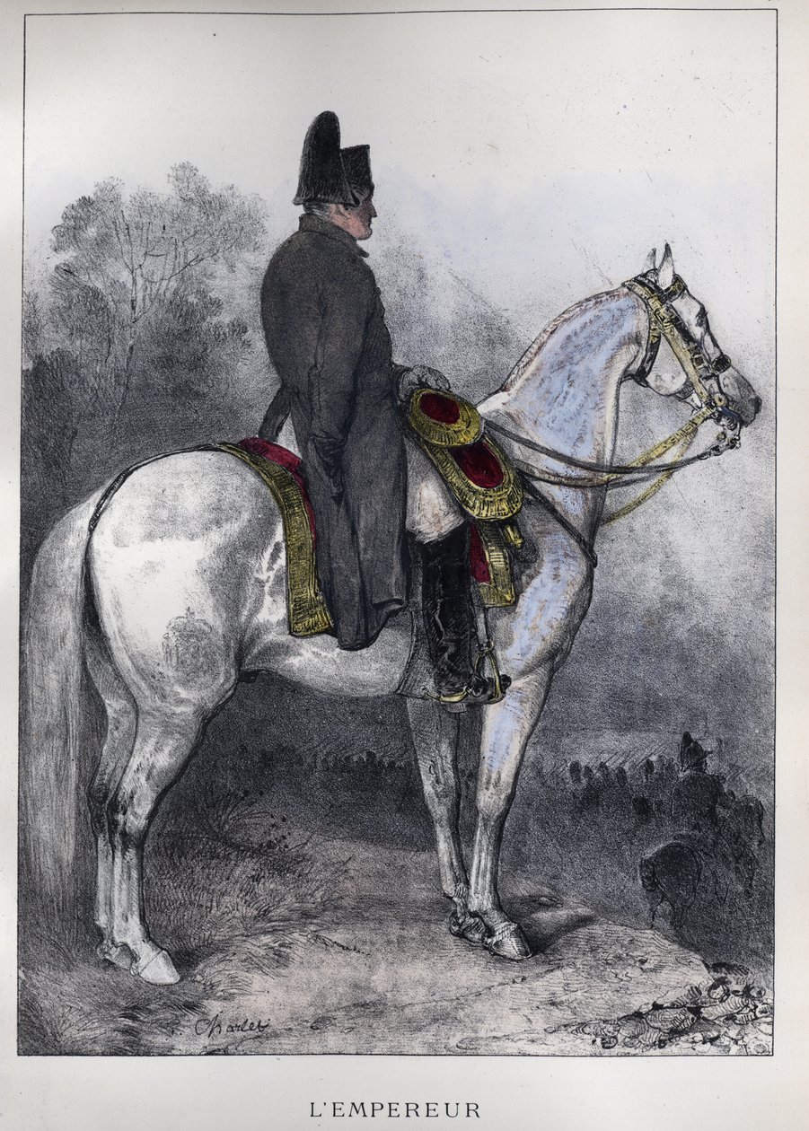 Napoleon i överrock av Nicolas Toussaint Charlet