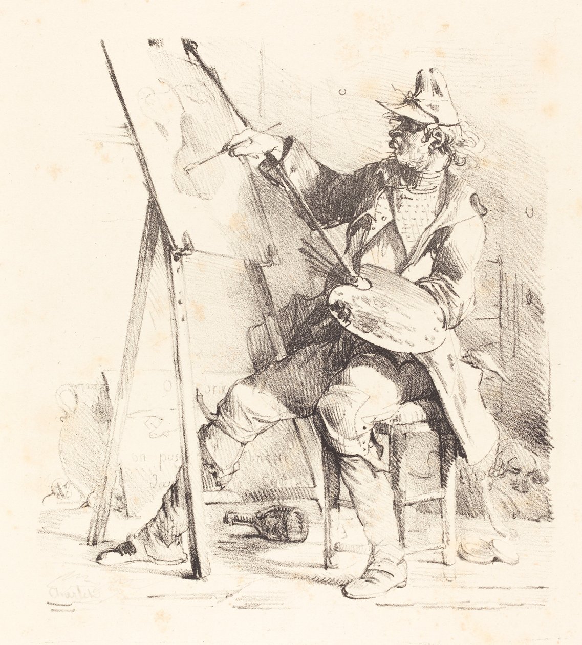 Skyltmålaren av Nicolas Toussaint Charlet