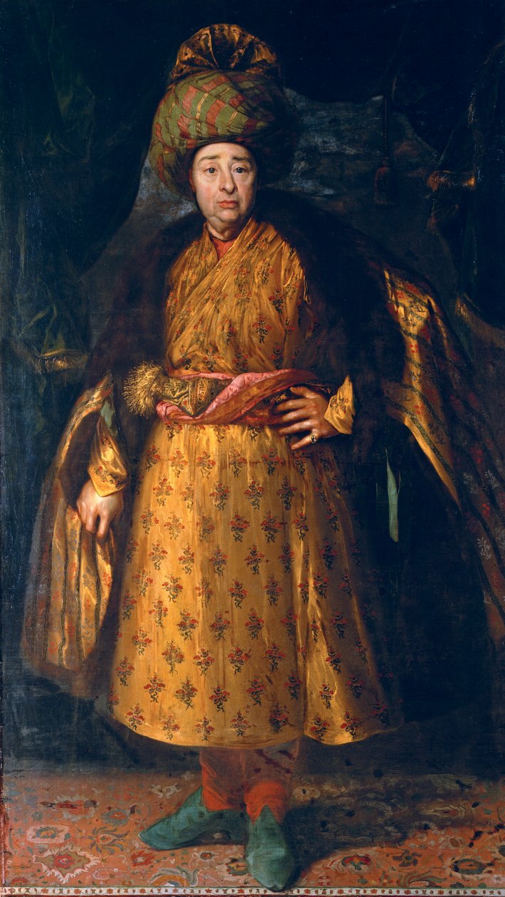 Porträtt av Jean-Baptiste Tavernier av Nicolas de Largillière