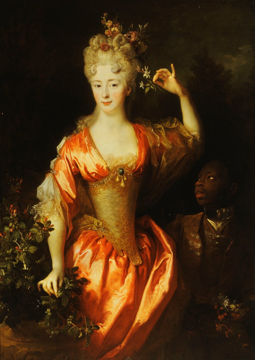 Porträtt av Marie-Marguerite-Elizabeth d"Algere av Nicolas de Largillière