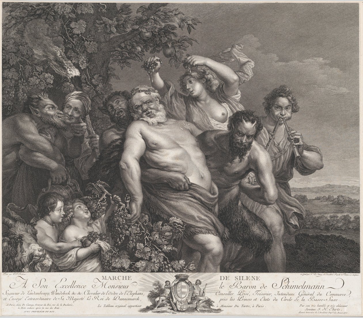Silenus triumf, 1775-78., 1775-78. av Nicolas de Launay