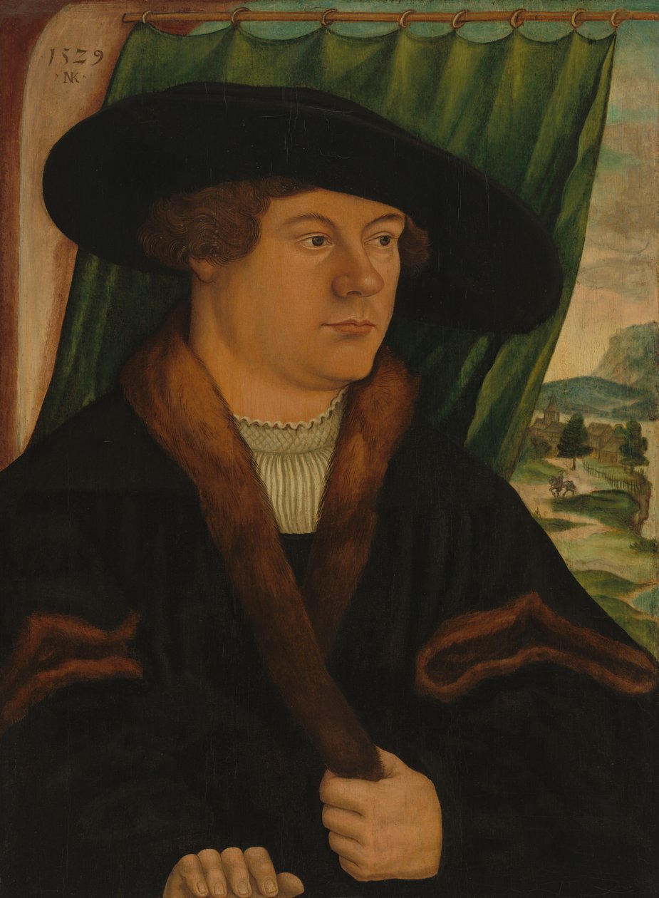 Porträtt av en adelsman, 1529. av Nicolaus Kremer