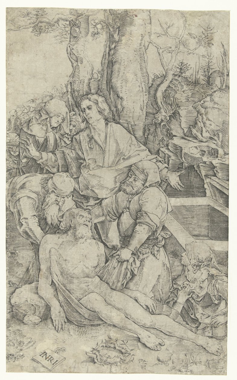 Kristi begravning av Nicoletto da Modena (attributed to)