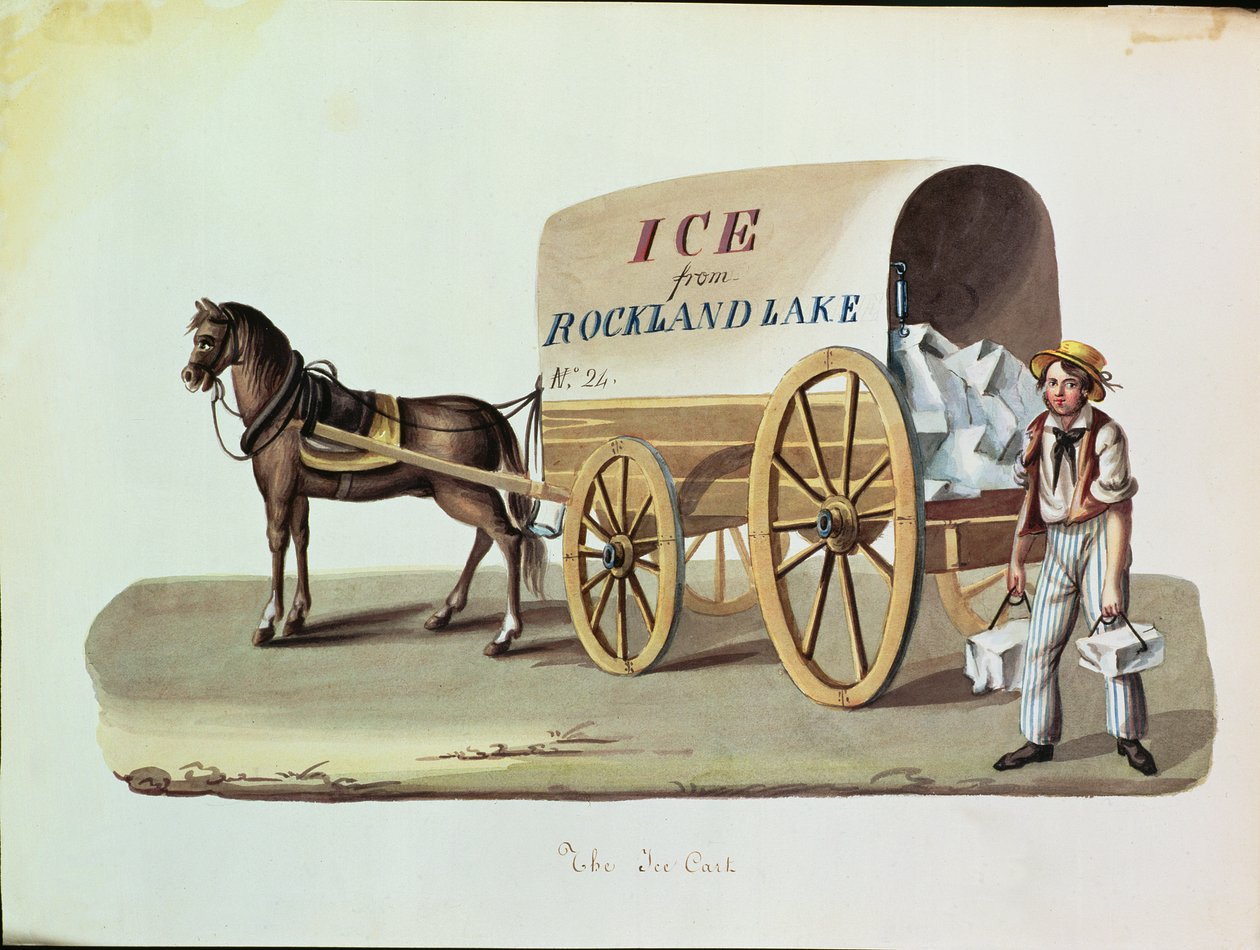 Isvagnen, ca 1840 av Nicolino Calyo