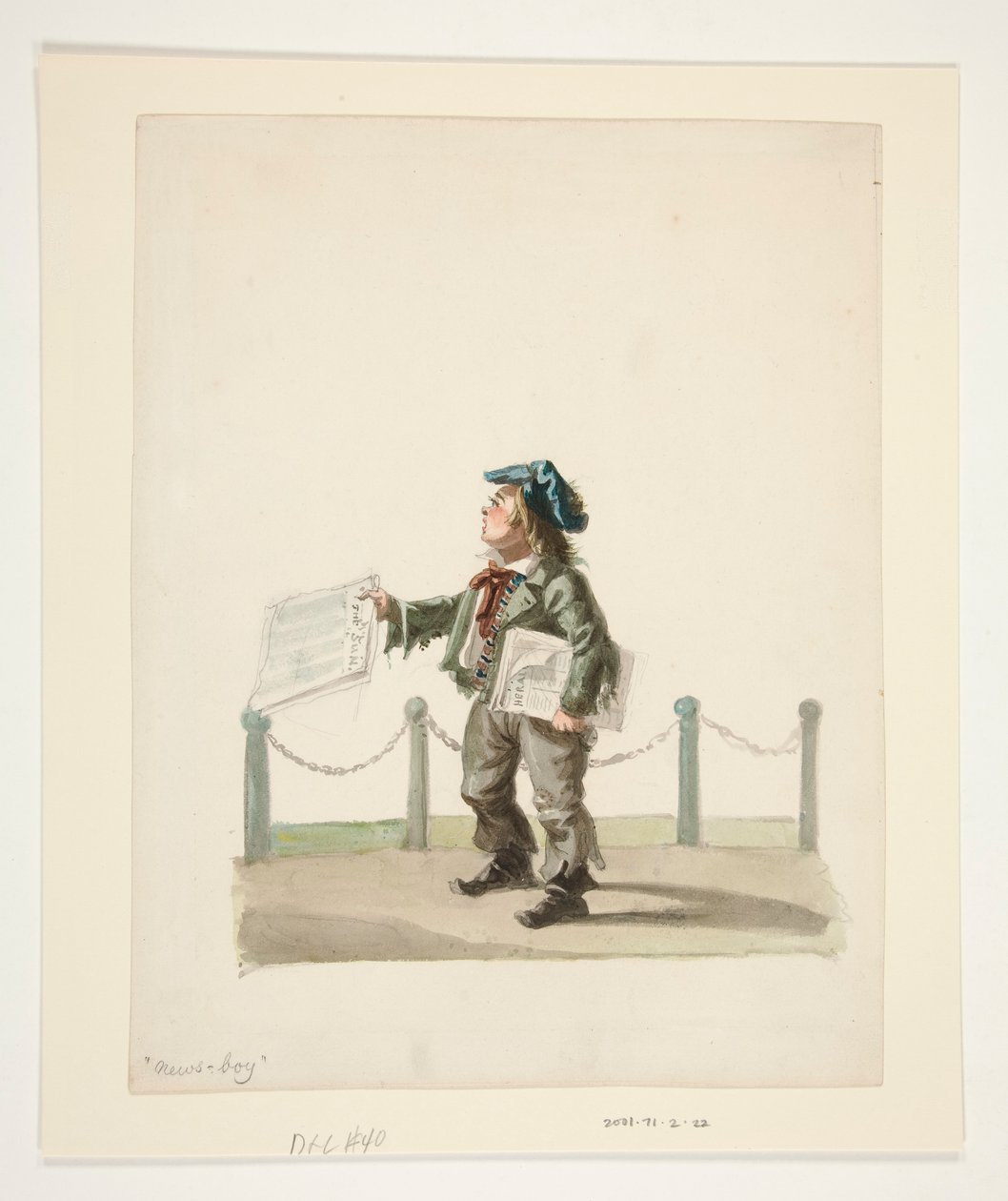 The Newsboy av Nicolino Calyo