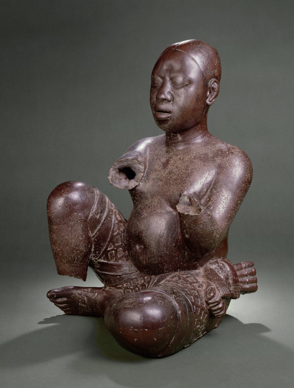 Sittande figur, Tada, 1200-1400-talet (koppar) av Nigerian