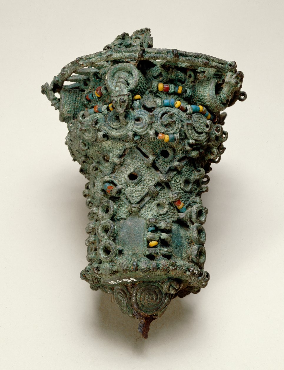 Stavhuvud, Igbo-Ukwu, 800- 900-talet (blyad brons) av Nigerian