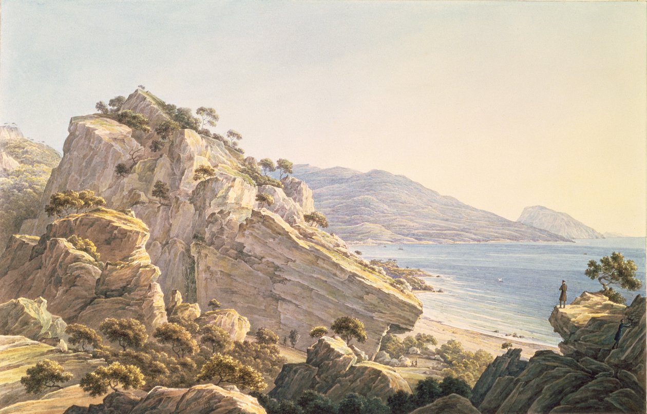 Utsikt över Krimkusten nära Oreanda, 1834 av Nikanor Grigor