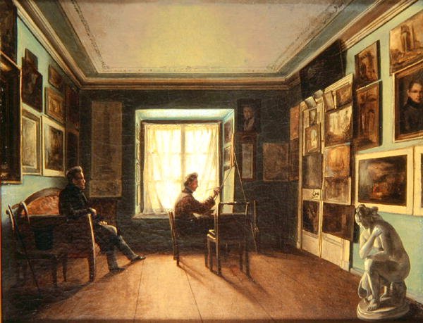 The Painters Studio, ca 1820 av Nikita Zaytsev