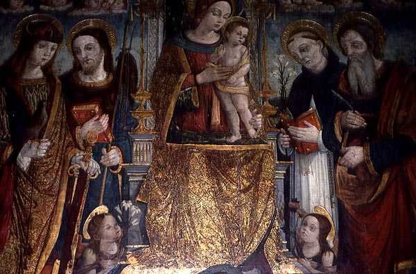 Madonna Enthroned av Nikola Bozidarovic