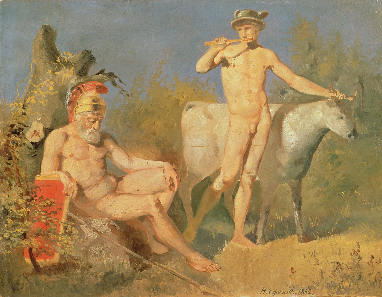 Mercury and Argus, 1862 swed av Nikolai Efimovich Efimov