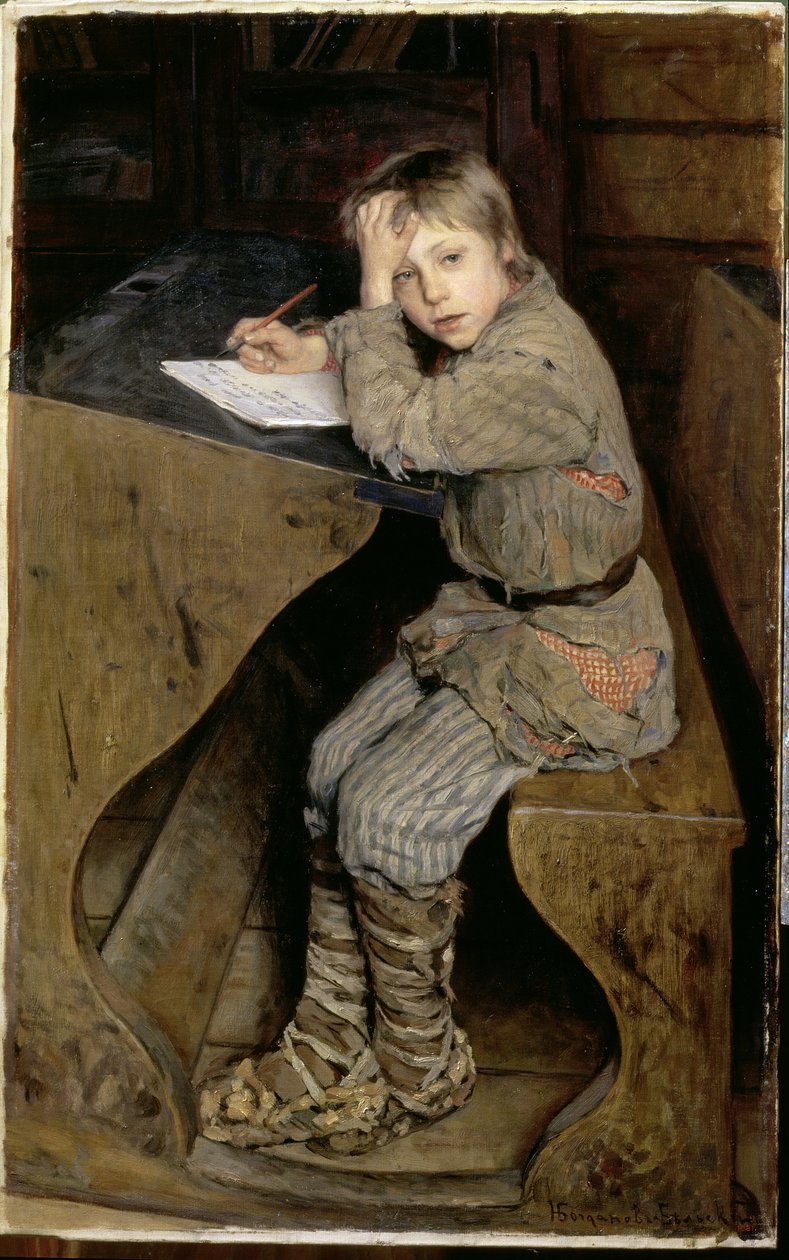 The Essay, c.1903 av Nikolai Petrovich Bogdanov Belsky