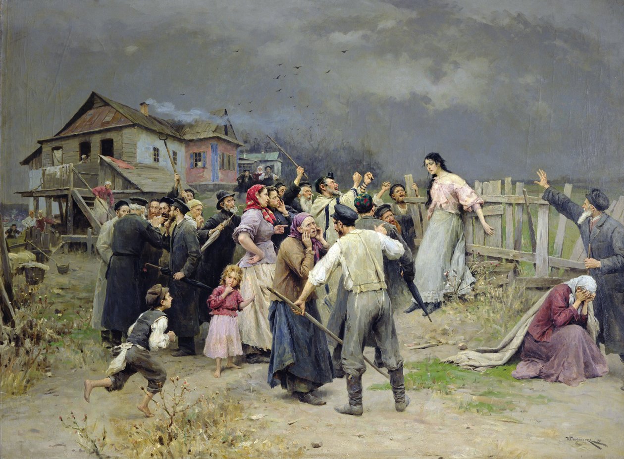 Ett offer för fanatism, 1899 av Nikolai Pimonenko