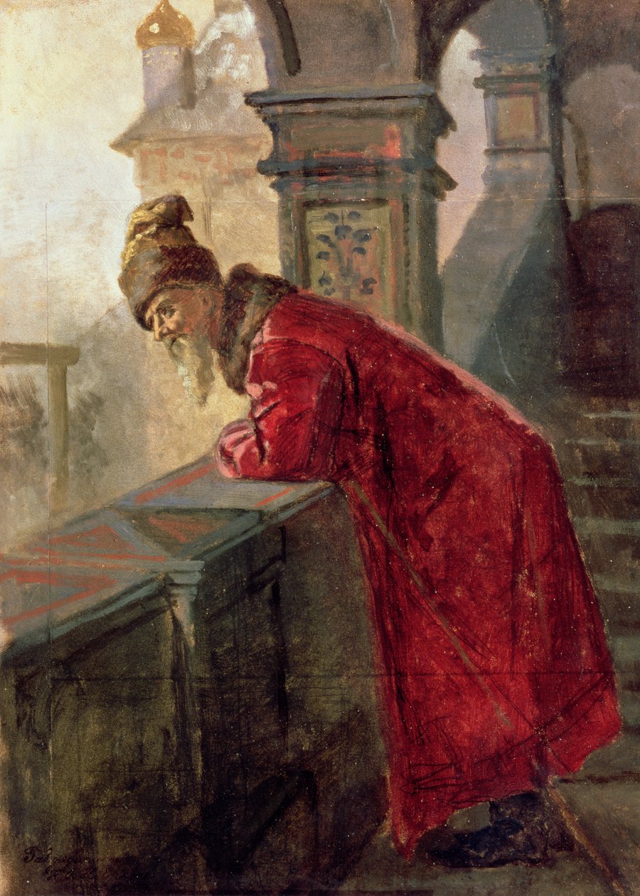 Boyar på verandan av Nikolai Vasilievich Nevrev