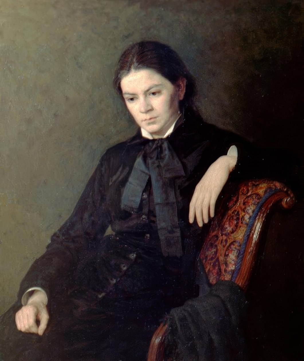 Porträtt av en okänd dam av Nikolai Alexandrovich Yaroshenko