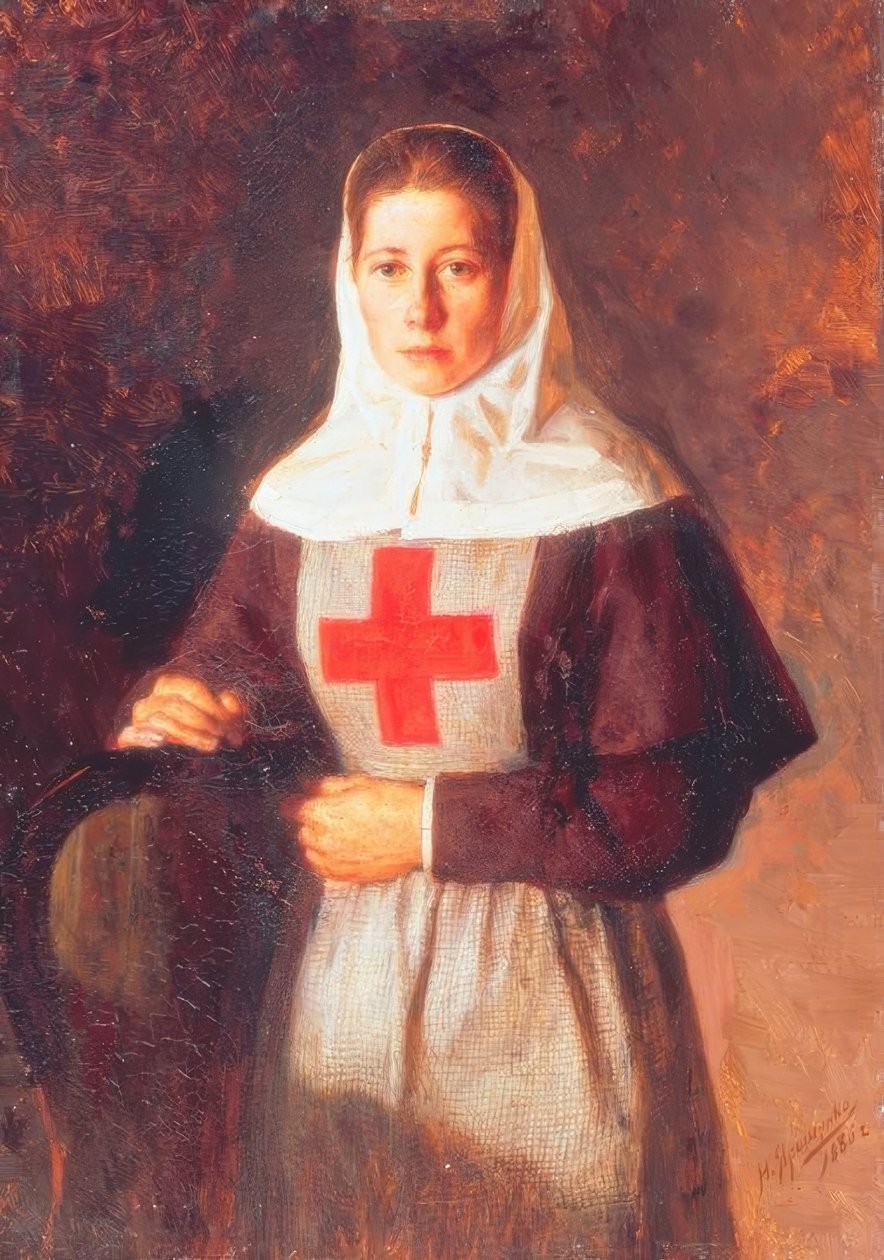 En sjuksköterska av Nikolai Alexandrowitsch Jaroschenko