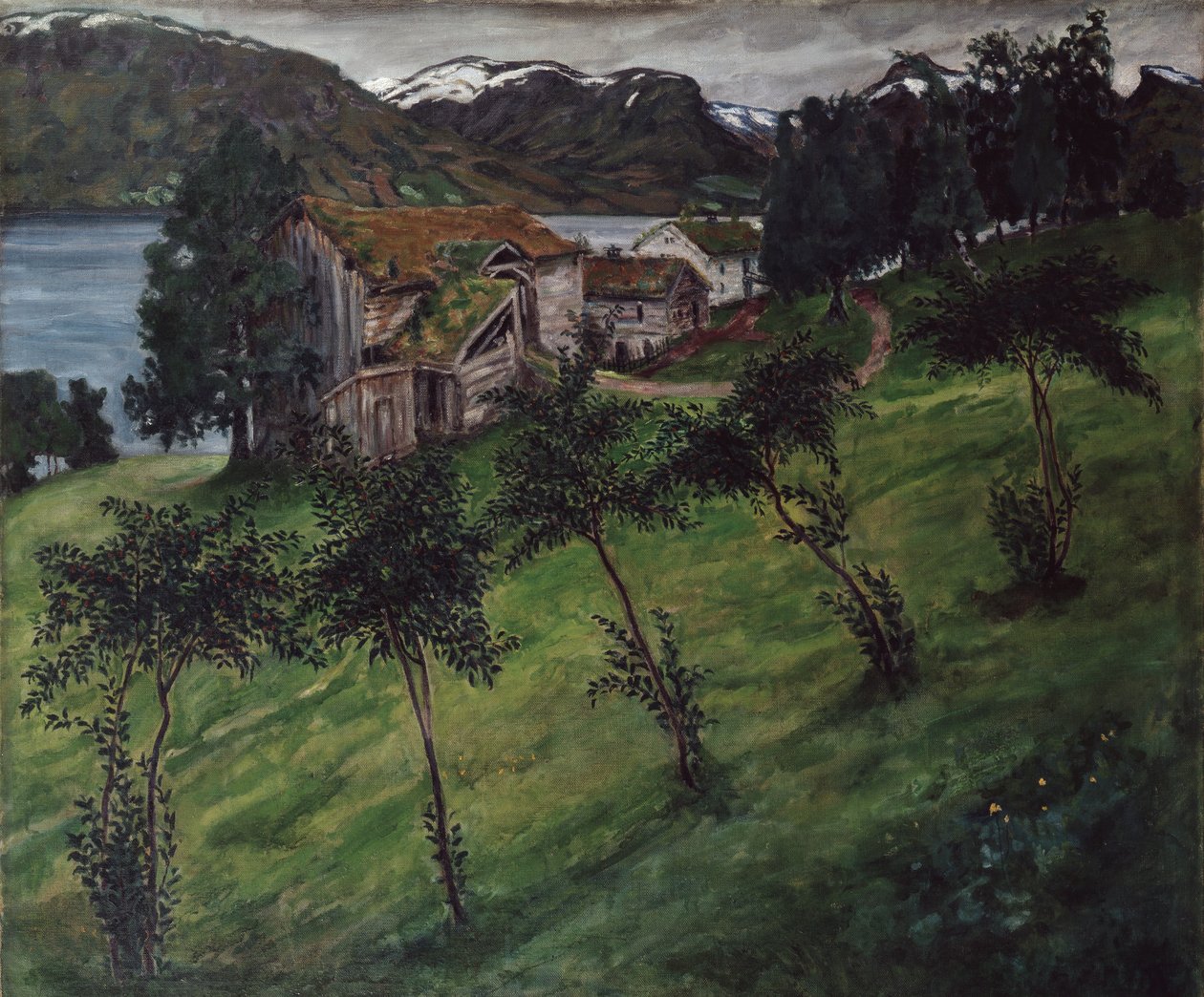 Äppelträd på Bjorset i Jolster av Nikolai Astrup